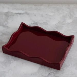 Plateau en laque écologique fait à la main, fabricant vietnamien, taille et couleur personnalisées, artisanat, plateau de service pour la décoration de la maison, nourriture - Product Image 3