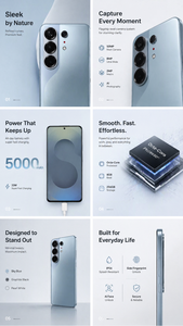ขายส่งโทรศัพท์มือถือ Camon 50 5G รุ่นปี 2026 แรม 16GB ความจุ 1TB กล้องหลัง 108MP หน้าจอ HD รองรับ CDMA เวอร์ชั่นภาษาอังกฤษ - Product Image 6