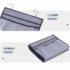 Organizador de Juguetes Colgante para Puerta, Grande, con Cinco Compartimentos, Forro de Tela No Tejida y Bandas Elásticas - Product Image 2