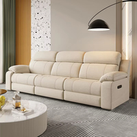 Ensemble de meubles de salon en tissu au design moderne et simple, canapé inclinable multifonctionnel pour salon