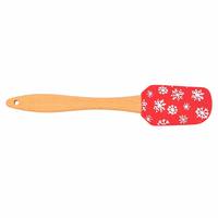 Ensemble de pâtisserie en silicone flocon de neige de Noël 4 pièces, bol mélangeur, rouleau à pâtisserie, spatule, fouet, kit d'outils de pâtisserie de Noël pour la cuisine