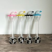 Nouveau Gobelet Isotherme en Plastique 500ml avec Paille, Design Football, Col Long, Minimaliste, pour Jus et Boissons, Vente Directe Usine