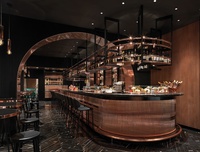 Comptoir de Bar en bois Antique, Design traditionnel, Mobile, en chêne, pour la maison