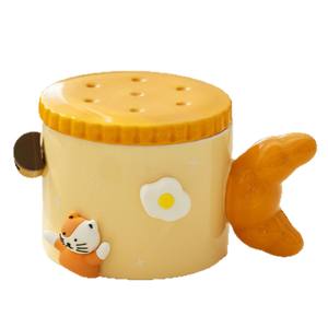 แก้วเซรามิคลายการ์ตูนสาวน่ารัก Lelyi พร้อมฝาปิด แก้ว<span class=keywords><strong>กาแฟ</strong></span>ดีไซน์สร้างสรรค์ สวยงามมีสไตล์ - Product Image 6