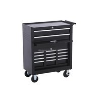Armoire à outils 2-en-1 avec 6 tiroirs supérieurs et 2 tiroirs à porte basse, rangement roulant, en acier laminé à froid, pour garage, OEM/ODM