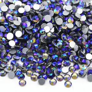 XULIN Wholesale SS3-SS50 120Kinds Color Black Diamond AB Flatback Glass Rhinestones For Jewelry Making
