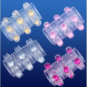 Beaded Ring Set Silicone <b>Ball</b> Design For Men Fashion Jewelry Comfortable Wearable Accessory - Product Image 3