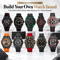 100 PCS OEM Montre mécanique squelette en fibre de carbone pour homme, mouvement interne, marque privée, automatique, 3ATM, sport, luxe