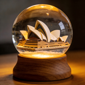Vollständig Anpassbare Reise-Souvenirs Kunstharz-Handwerk Schnelle Musterproduktion Schneller Versand 45MM 65MM 80MM 100MM 120MM 	    Schneekugel - Product Image 1
