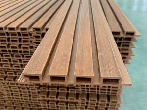 Fournisseurs de bois WPC bon marché, panneau mural WPC, latte WPC, panneaux muraux 3D WPC, panneaux muraux en bois - Product Image 2