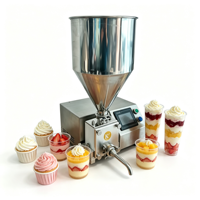 Machine de remplissage semi-automatique pour la production de desserts gourmands : mousses, coupes, confitures, biscuits, et pâtisseries feuilletées