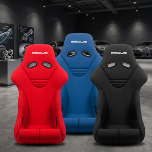 Siège de voiture sport universel Monza 424 FRP tissu siège baquet de course haut de gamme siège baquet complet modifié Durable approvisionnement OEM - Product Image 1