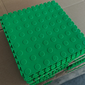 PVC Industrial <b>Floor</b> <b>Mat</b> 40x40x0.7cm <b>Interlocking</b> Textured Wear Resistant Indoor Use Square Design - Product Image 4