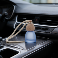 Mini flacon diffuseur de parfum de voiture suspendu, vide, exquis, en verre, pour huiles essentielles, flacon d'aromathérapie vide
