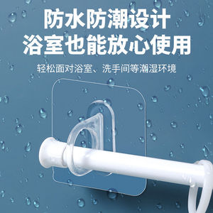 Transparent <b>Adhesive</b> <b>Hook</b> Single <b>Hook</b> 3kg Load Capacity For Kitchen Bathroom Balcony Entryway Use - Product Image 5