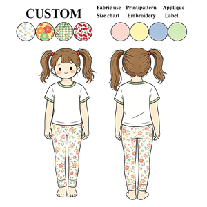 <span class=keywords><strong>Leggings</strong></span> Basic Personalizzabili per <span class=keywords><strong>Bambina</strong></span> in Cotone Spandex Tinta Unita, Anti-pilling, Verde Salvia, con Polsino a Bottone - Product Image 2