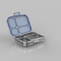 Boîte à lunch pour enfants de style bento, compatible lave-vaisselle, matériaux alimentaires chauffables, avec impressions étanches pour le stockage et le transport
