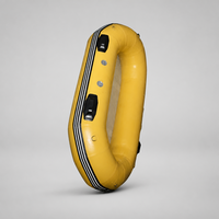 Radeau de rivière gonflable HRP400 4m 9 personnes PVC pour la pêche, le camping, le rafting, les sports nautiques, bateau robuste