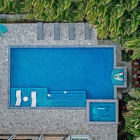 Piscines modulaires en fibre de verre pour adultes, fabrication sur mesure, fournisseur chinois, spa encastré, jacuzzi, jet, piscine, coffrage