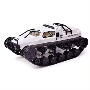 Tank télécommandé 2.4G 4x4 haute vitesse pour drift, jouet à chenilles pour enfants et adultes, avec fonction de pulvérisation de brume et portes à ailes de mouette, modèle SJY-Q79, échelle 1:12 - Product Image 1