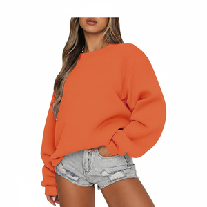 เสื้อฮู้ดลำลองผู้หญิง ผ้าบาง พิมพ์ลายตัวอักษรใหม่ สไตล์สตรีทแวร์ สำหรับฤดูใบไม้ผลิและฤดูใบไม้ร่วง ป้องกันการเกิดขุย พร้อมโลโก้ด้านหน้า - Product Image 1