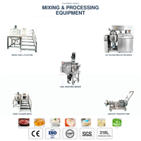 Homogénéisateur-mélangeur sous vide 500L SUS304 avec moteur pour la production de produits alimentaires, chimiques, gels topiques, onguents et crèmes