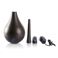 Diffuseur d'arômes en bois électrique Ultra-Sonic Humidificateur domestique pour aromathérapie et humidification de l'air avec huile essentielle