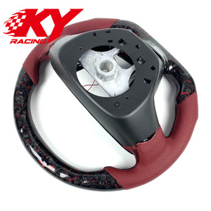Accesorios para Automóviles Cadillac ATS CTS CT5 CT4 CTS CT6 XT4, Volante de Fibra de Carbono Forjado Rojo con Pantalla LED de RPM - Product Image 3