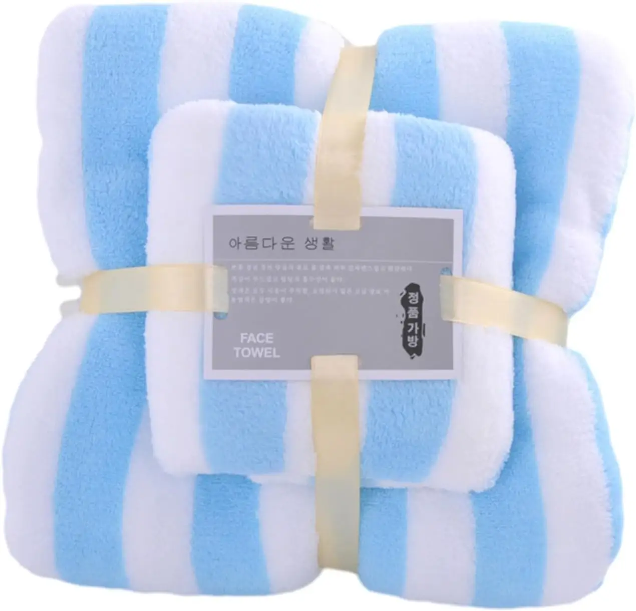 Juego de toallas de terciopelo coral de absorción de agua supersuave personalizado de venta directa de fábrica OEM