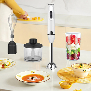Handheld Blender 4 In 1 Juicer Egg Beater Baby Food Maker <b>Meat</b> <b>Grinder</b> Electric With Measuring Cup 700ml And <b>Grinder</b> Cup 600ml - Product Image 1