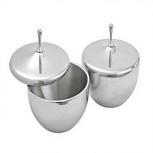 Bol à collation à double paroi de style indien de haute qualité Casserole à double paroi en acier inoxydable pour mélanger un bol en métal - Product Image 1