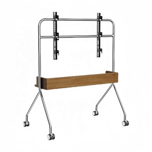 In acciaio inox carrello TV mobile piano TV Stand con ruote adatto per <span class=keywords><strong>32</strong></span> a 65 <span class=keywords><strong>pollici</strong></span> - Product Image 2