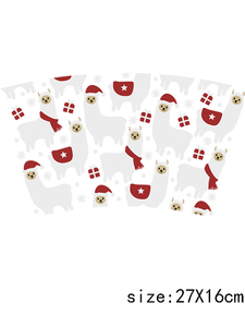 LETOP 1PCS Noël DIY 24oz Cold Cup Wrap UV pour DTF Stickers Transfer <span class=keywords><strong>Cristal</strong></span> Ceramic Metal Tumbler Pegatinas Transferibles - Product Image 5