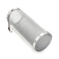 Filtre cylindrique en acier inoxydable 304 pour la filtration des liquides dans la fabrication de bière, efficacité de 99 %, usage domestique