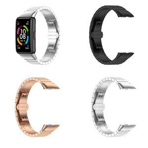 Tschick – bracelet en métal pour <span class=keywords><strong>Huawei</strong></span> <span class=keywords><strong>Band</strong></span> 6/6 Pro, bracelet intelligent en acier inoxydable pour Honor <span class=keywords><strong>Band</strong></span> <span class=keywords><strong>7</strong></span> 6 - Product Image 3