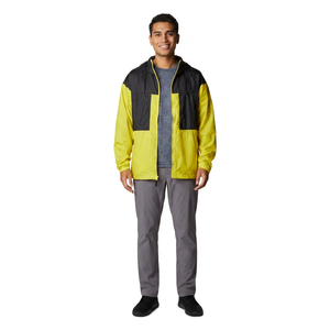 Premium Quality Men's Windbreaker Jacket Lightweight Stand Hooded Anti-Wrinkle Fully Customized Vintage Style Contrasting Colors - Product Image 1