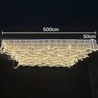 Nouvelle guirlande LED de haute qualité pour plafond, décoration de plafond, mariage, fête, camping en plein air, restaurant, ambiance festive