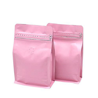 Pochette de boîte à café de 8 oz 12 oz avec Valve, finition mate/brillante de couleur personnalisée