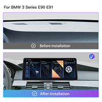 Autoradio Android 14 ultra-fin 12,3 pouces pour BMW Série 3 E90/E92/E93, Snapdragon 665, CarPlay sans fil, GPS Android, garantie 1 an