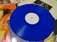 Disque vinyle bleu foncé de 7, 10, 12 pouces