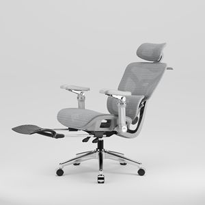 Silla de Oficina Ergonómica de Respaldo Alto, Diseño Moderno, Estilo Tradicional, Silla de Oficina Ejecutiva de Malla Completa de Lujo con Reposapiés - Product Image 6