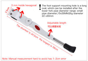 Penyangga Sepeda Berkualitas Baik dari Paduan Aluminium yang Dapat Disesuaikan untuk Dipasang di Samping Belakang - Product Image 5