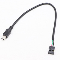 Cable Dupont personalizado de 8 pines a Mini USB Cable Mini USB de 5 pines macho a 8 pines placa base USB encabezado PCB Cable adaptador