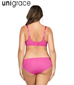 Ensemble de lingerie sexy transparente pour femme, soutien-gorge push-up et culotte en dentelle, soutien-gorge à bonnets complets non doublé, grande <span class=keywords><strong>taille</strong></span> - Product Image 2