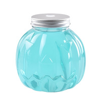 500ml Vente en gros de bouteilles de jus en forme de citrouille PET Cat Transparent 16oz Bouteilles de jus en plastique pour café au lait