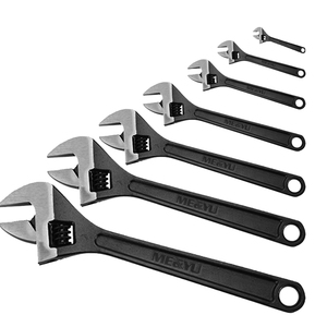 Clé à molette réglable professionnelle en acier au carbone, conception professionnelle, poignée ergonomique, réparation automobile, norme ANSI, couple maximal de 800 lb-in, bricolage, levier, personnalisable - Product Image 1
