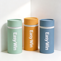 Tube en papier kraft biodégradable de qualité alimentaire avec impression de logo personnalisé pour l'emballage de chocolat et de noix, vente en gros de haute qualité