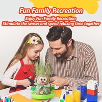 6 Kit de culture de poupées d'herbe écologique, activité Playdate, cadeaux de fête, artisanat et art pour enfants
