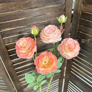 Fleur artificielle de pivoine Junheyuan, branche unique, décoration de mariage, accessoires pour la maison - Product Image 3