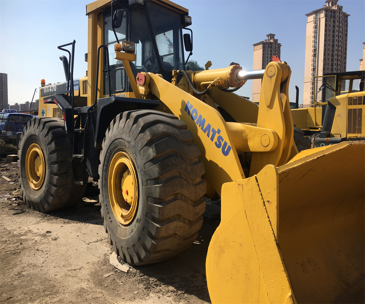 Лидер продаж, подержанный колесный погрузчик Komatsu WA470, недорогой, WA380 WA320 с японскими двигателями, компоненты подшипника насоса двигателя